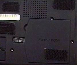 the Velo FLASH/ROM upgrade slot