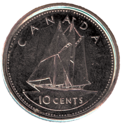 Canadian-10-Cent-Dime-Tails