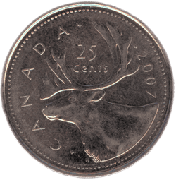 Canadian-25-Cent-Quarter-Tails